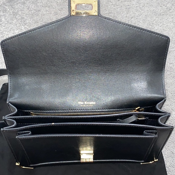 The Kooples medium black leather Emily Bag - Picture 13 of 17